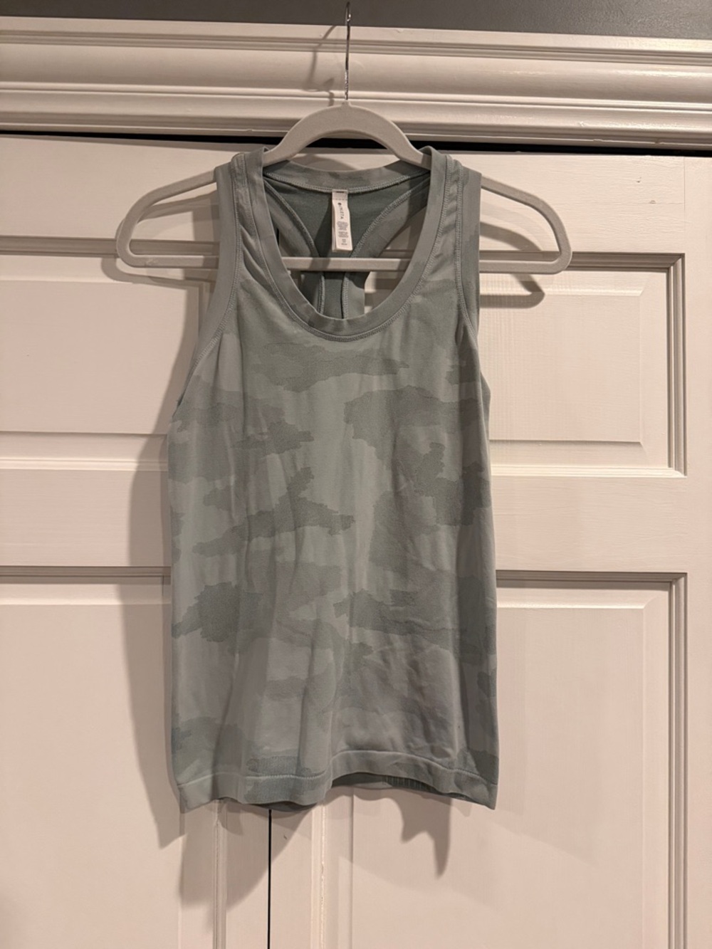 Athleta Light Sage Camo Racerback Tank